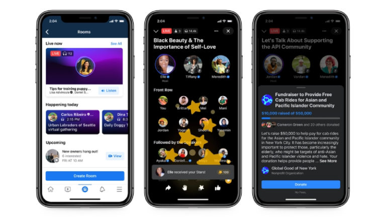 https://about.fb.com/wp-content/uploads/2021/04/Live-Audio-Rooms-Rooms-Discovery-Stars-Fundraising-side-by-side-UPDATED-FOR-NRP.png?resize=890%2C593