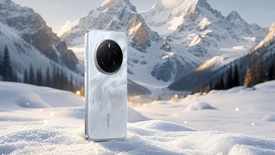 HONOR Magic7 pro v zasněžených horách