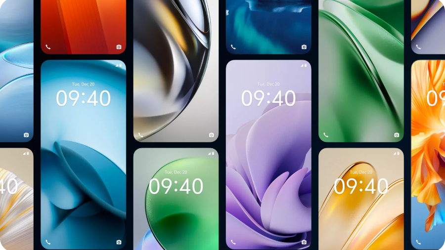 Vivo V50 různě barevné displeje