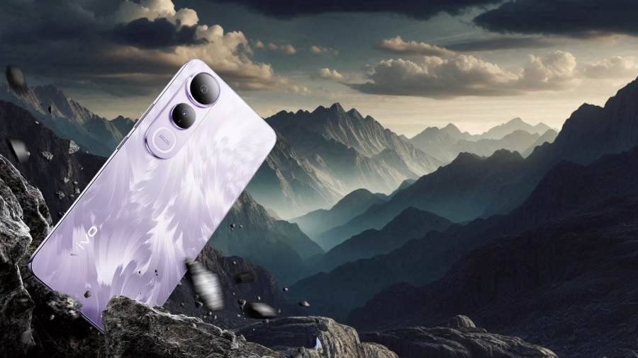 Vivo V50 Lite odolnost telefonu, telefon roztříští skálu