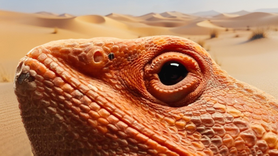 POCO F7 Ultra fotografie ještěrky z blízka
