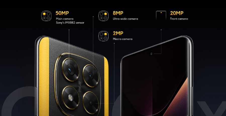 POCO X7 detail na všechny čočky fotoaparátů