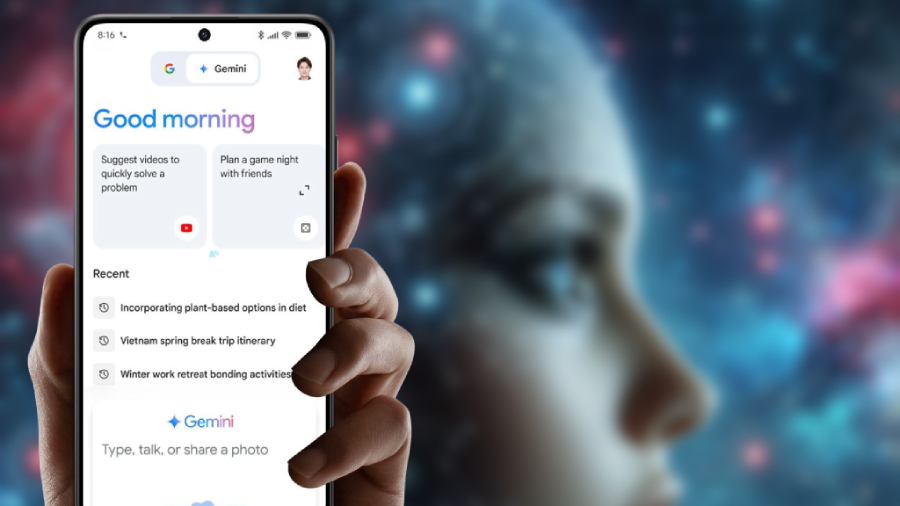 POCO M7 Pro Gemini asistent na displeji
