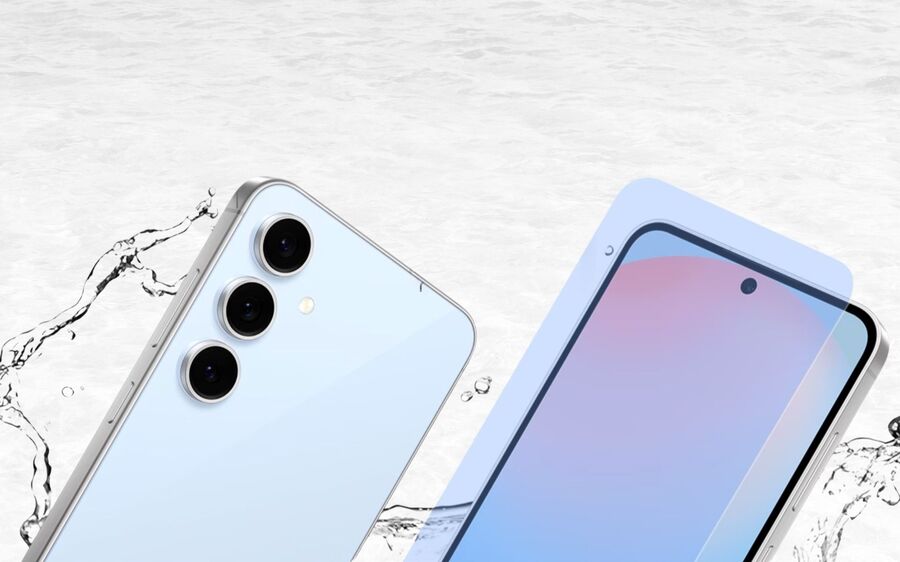 Samsung Galaxy S24 FE je voděodolný a odolný vůči prachu.