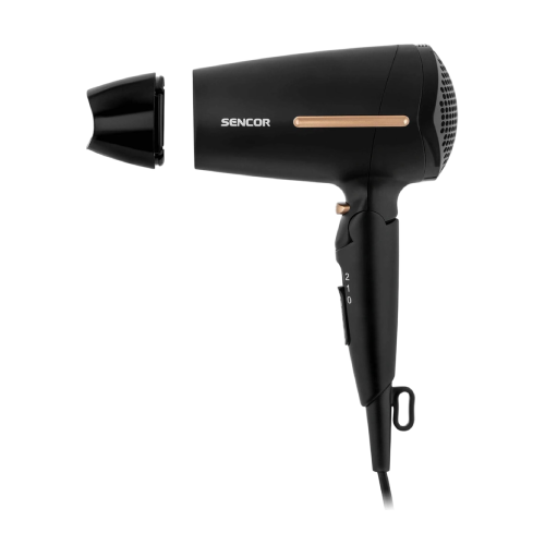 Sencor SHD 0045BK v černo-zlaté barvě.