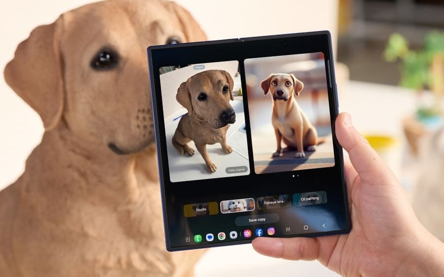 Samsung Galaxy Z Fold 6 fotoaparát s AI