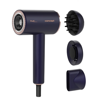 Concept BLDC VV8100 v černé barvě a třemi nástavci.