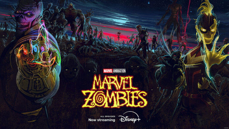 Titulní obrázek s nápisem Marvel Zombies, za nápisem jsou zombie. Od Marvel Rivals.