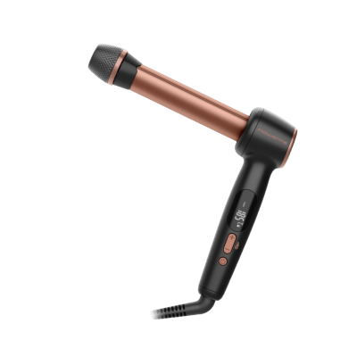 Kulma ve tvaru L Rowenta CF4620E0 Twist Curl v černo-růžové barvě.