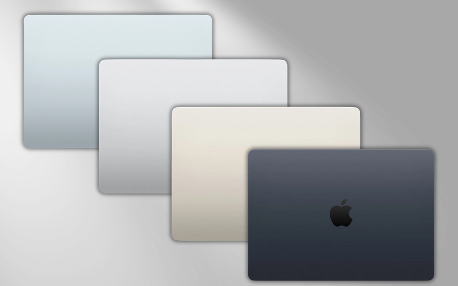 Všechny barevné varianty notebooku Macbook Air 13 M4