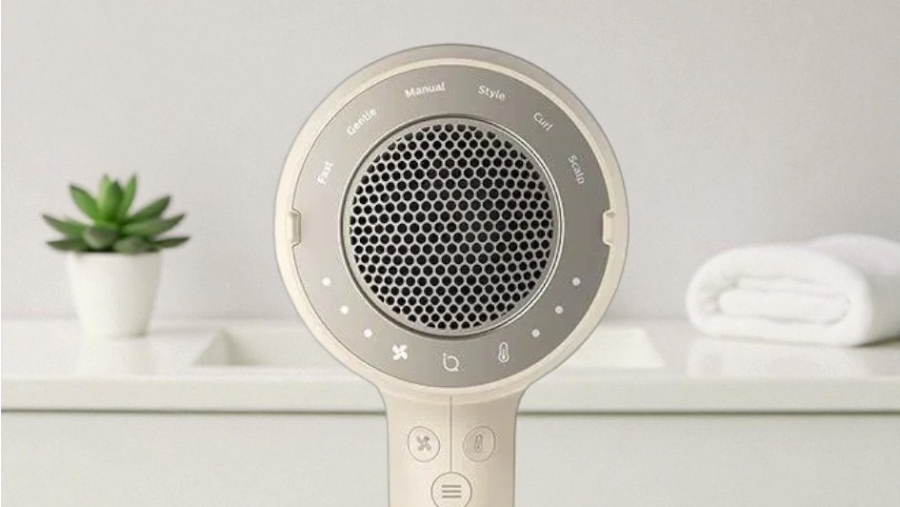 Pohled na režimy fénu Philips Series 9000 SenseIQ.