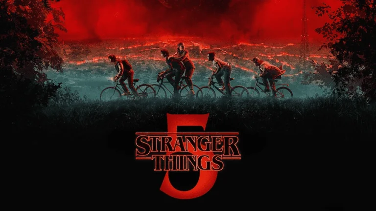 Oficiální plakát k poslední sérii seriálu Stranger Things.