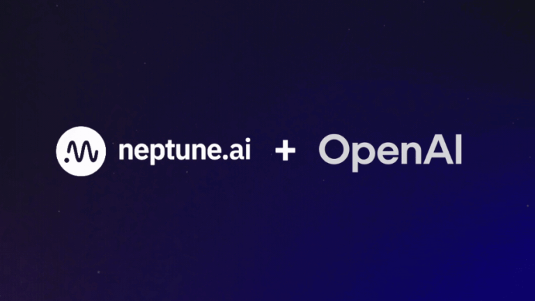 Logo Neptune vedle loga OpenAI symbolizující oznámenou akvizici.