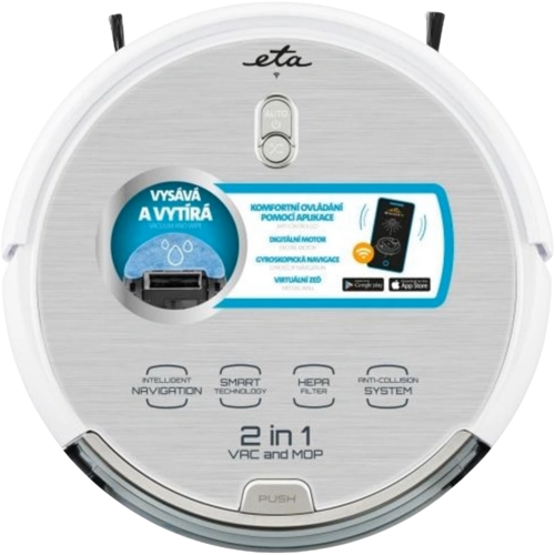 Srovnání robotických vysavačů do 10 000 Kč: produktové foto ETA Aron 3512 90000