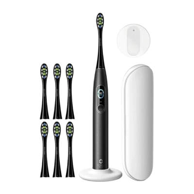 Srovnání sonických kartáčků: Oclean X Pro Elite v černé barvě