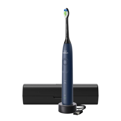 Sonický kartáček Philips Sonicare 5500 v tmavě modré barvě. Srovnání.