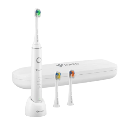 Sonický kartáček TrueLife SonicBrush Compact v bélém provedení. Nejoblíbenější ve srovnání sonických kartáčků.