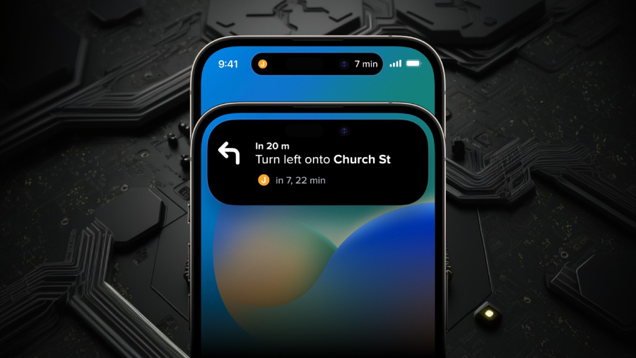 Detailní ukázka funkce Dynamic Island na displeji smartphonu, která se může v budoucnu u modelu iPhone 18 díky software výrazně proměnit.