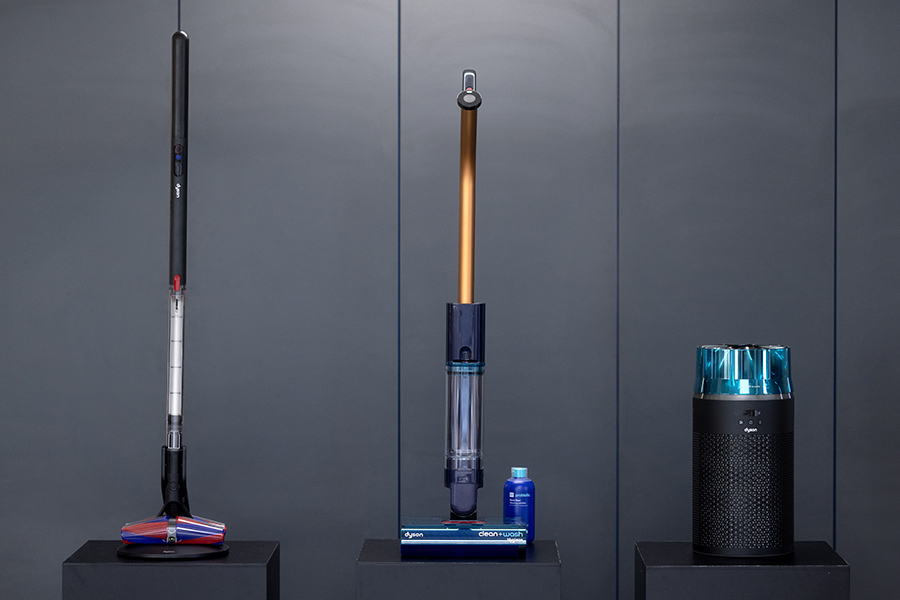 Novinky Dyson PencilWash, Dyson Clean+Wash Hygiene a Dyson HushJet