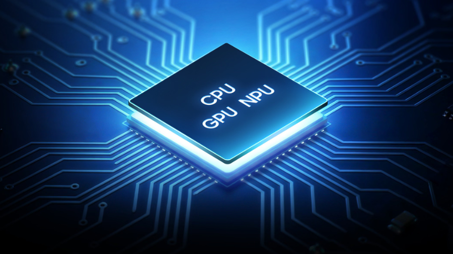 Detailní pohled na procesor telefonu Samsung Galaxy A27 5G s označením CPU, GPU a NPU