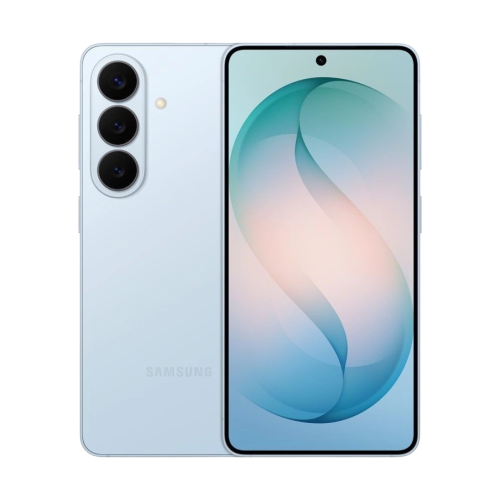 Samsung Galaxy S26 ve světle modré barvě.