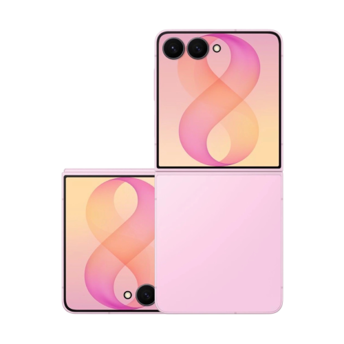 Skládací telefon Samsung Galaxy Z Flip8 v růžovém provedení.