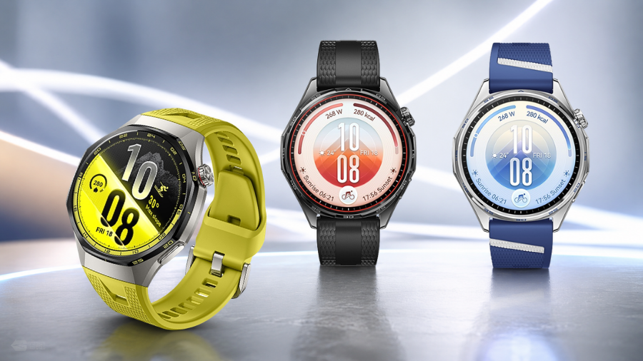 Detailní pohled na různé varianty a barevná provedení chytrých hodinek řady Huawei Watch GT 7 a GT 7 Pro.